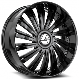 28" Azara Wheels AZX-102 Gloss Black Rims
