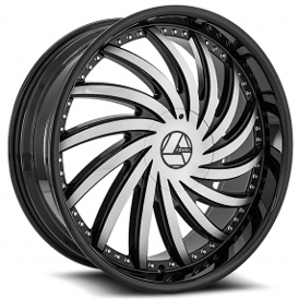 18" Azara Wheels AZA-508 Gloss Black Machined Rims