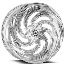 24" Azara Wheels AZA-519 Nano Chrome Rims