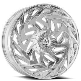 22" Azara Wheels AZA-520 Nano Chrome Rims
