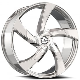 26" Azara Wheels AZA-524 Nano Chrome Rims
