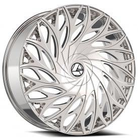 24" Azara Wheels AZA-525 Nano Chrome Rims