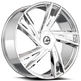 22" Azara Wheels AZA-529 Nano Chrome Rims