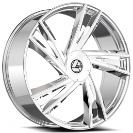 26" Azara Wheels AZA-529 Nano Chrome Rims