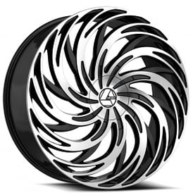 18" Azara Wheels AZA-531 Gloss Black Machined Rims