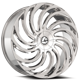 24" Azara Wheels AZA-534 Nano Chrome Rims
