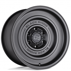 17" Black Rhino Wheels Solid Matte Gun Black Off-Road Rims