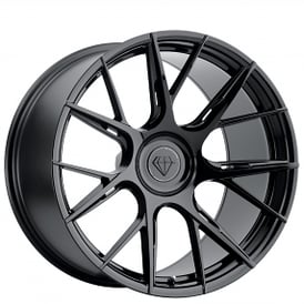 19" Blaque Diamond Wheels BD-F18 Gloss Black Flow Forged Rims