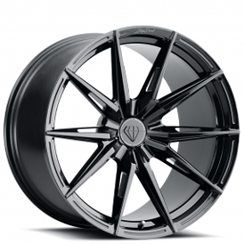 20" Blaque Diamond Wheels BD-F29 Gloss Black Flow Forged Rims