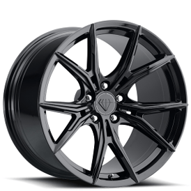 20" Blaque Diamond Wheels BD-F7 Gloss Black Flow Forged Rims 