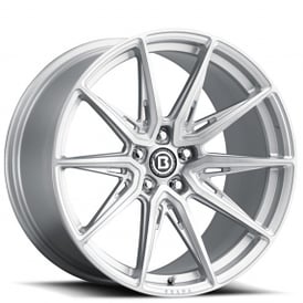 19x11" Brada CX2 Silver Brushed Rotary Forged Wheels