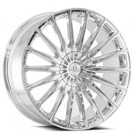 22x8.5" Cavallo Wheels CLV-34 Nano Chrome Rims
