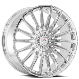 22" Cavallo Wheels CLV-34 Nano Chrome Rims