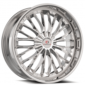 20" Cavallo Wheels CLV-42 Nano Chrome Rims