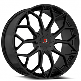 22" Cavallo Wheels CLV-44 Gloss Black Rims