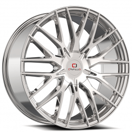 22x8.5" Cavallo Wheels CLV-45 Nano Chrome Rims