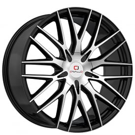 18" Cavallo Wheels CLV-45 Gloss Black Machined Rims