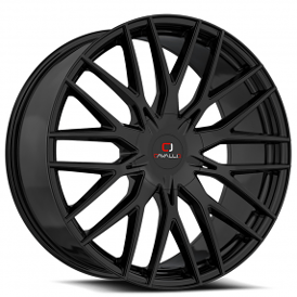 22" Cavallo Wheels CLV-45 Gloss Black Rims