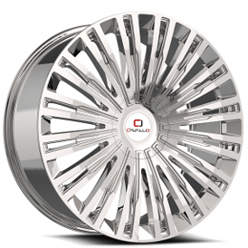 26" Cavallo Wheels CLV-48 Nano Chrome Rims