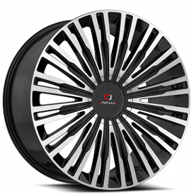 20" Cavallo Wheels CLV-48 Gloss Black Machined Rims
