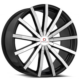 20" Cavallo Wheels CLV-52 Gloss Black Machined Rims