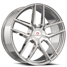 22x8.5" Cavallo Wheels CLV-55 Nano Chrome Rims