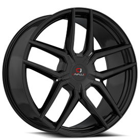 22" Cavallo Wheels CLV-55 Gloss Black Rims