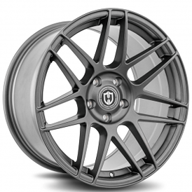 19" Curva Wheels CFF300 Matte Gunmetal Flow Forged Rims