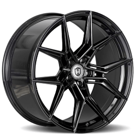 20" Curva Wheels CFF43 Gloss Black Flow Forged Rims