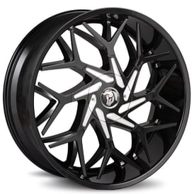 26" Diablo Wheels Magneeto Gloss Black Rims