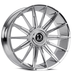 24" Dolce Luxury Wheels Mirelli Chrome Floating Cap Rims