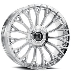 22" Dolce Luxury Wheels Roma Chrome Floating Cap Rims