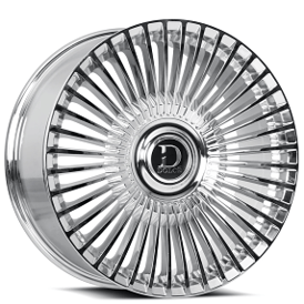 24" Dolce Luxury Wheels Trento Chrome Floating Cap Rims