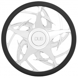 DUB Custom Steering Wheel Crooked Polished