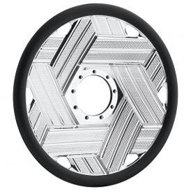 DUB Custom Steering Wheel Crown Polished