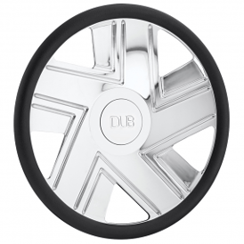 DUB Custom Steering Wheel Fader Polished