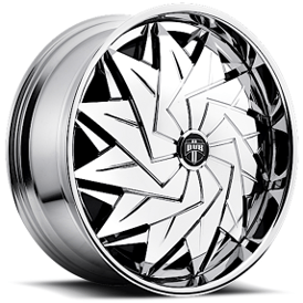 26" Dub Forged Wheels S707 Dazr Chrome Spinner Rims