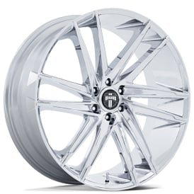 26" Dub Wheels Blaze DC275 Chrome Rims   
