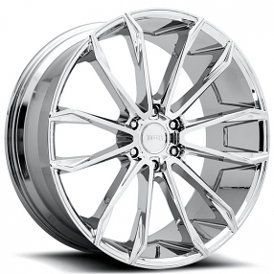 24" Dub Wheels Clout S251 Chrome Rims 