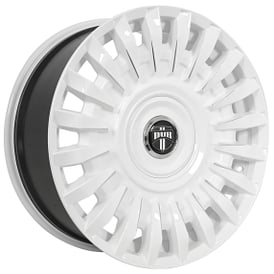 22" Dub Wheels Honcho DC272 Custom Gloss White Rims 