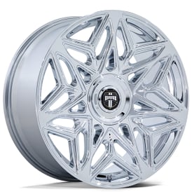 24" Staggered Dub Wheels Anomaly DC274 Chrome Rims