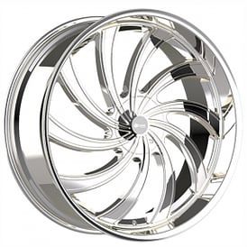 22" Eclipse Wheels 104 Chrome Rims