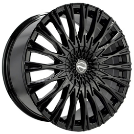 20" Elegance Wheels Sky Gloss Black Rims