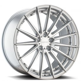 22" Staggered Element Wheels EL15 Silver Machined Rims