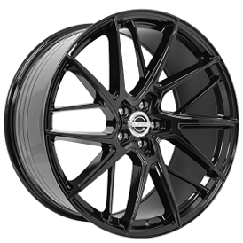 22" Element Wheels ELFF01 Gloss Black Rims  