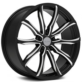20" Elure Wheels 051 Black with Milled Rims