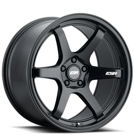 19" ESR Wheels AP6 Full Satin Black JDM Style Rims