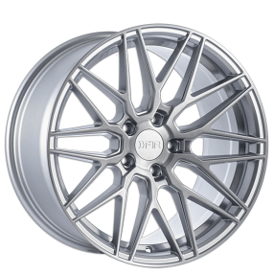 19" F1R Wheels F103 Brushed Silver Rims
