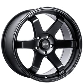 18" Staggered F1R Wheels F106 Satin Black Rims