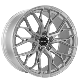 20" Staggered F1R Wheels FS3 Machined Silver Rims